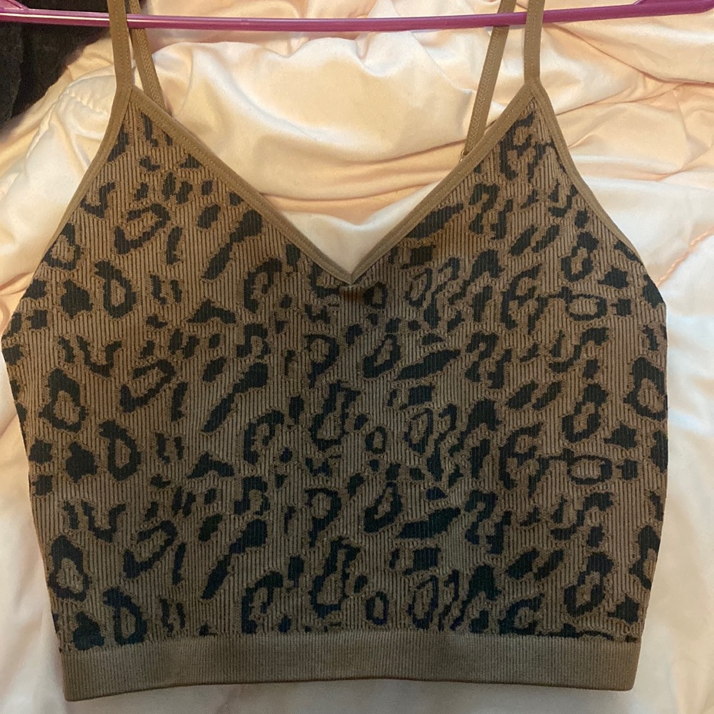 Cheetah tang top